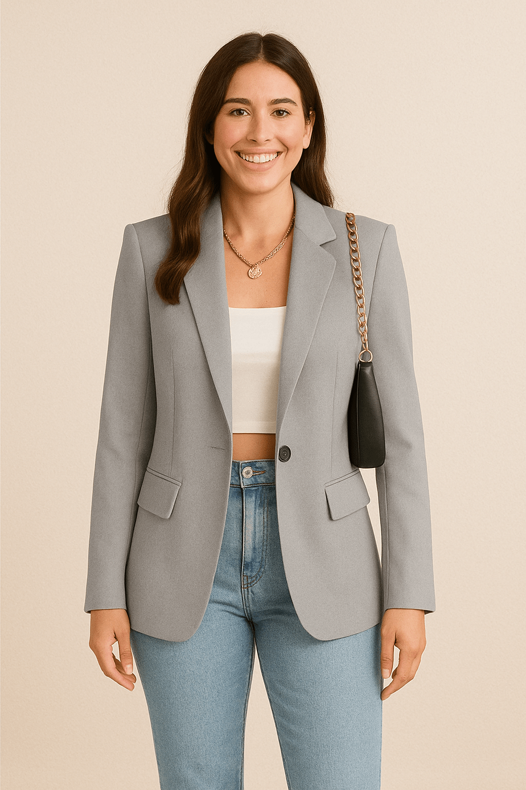 Women’s Tailored Fashion Blazer | Versatile Street Style