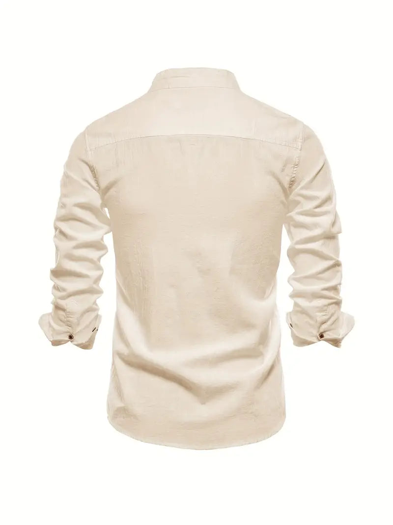 Men’s Buttoned Shirt | Long-Sleeve Design
