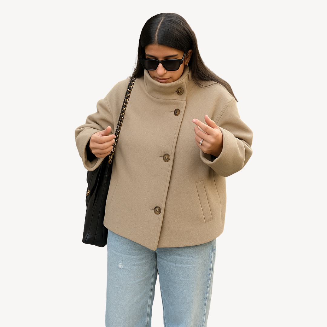 Women’s Stylish Winter Coat | Button Style