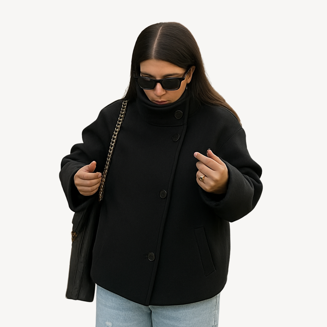 Women’s Stylish Winter Coat | Button Style