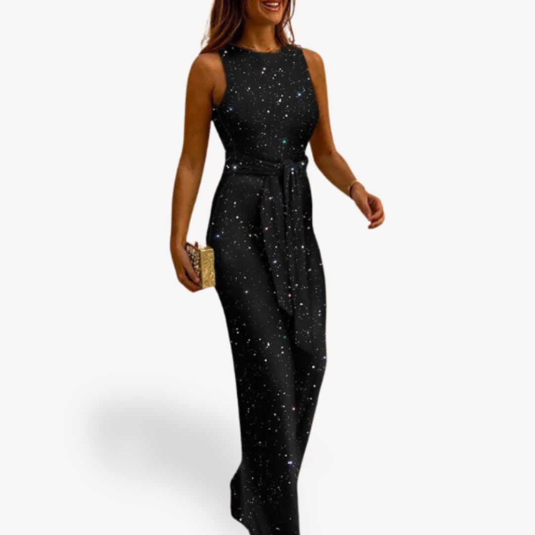Women’s Party Gown | Sleeveless Sequin Style