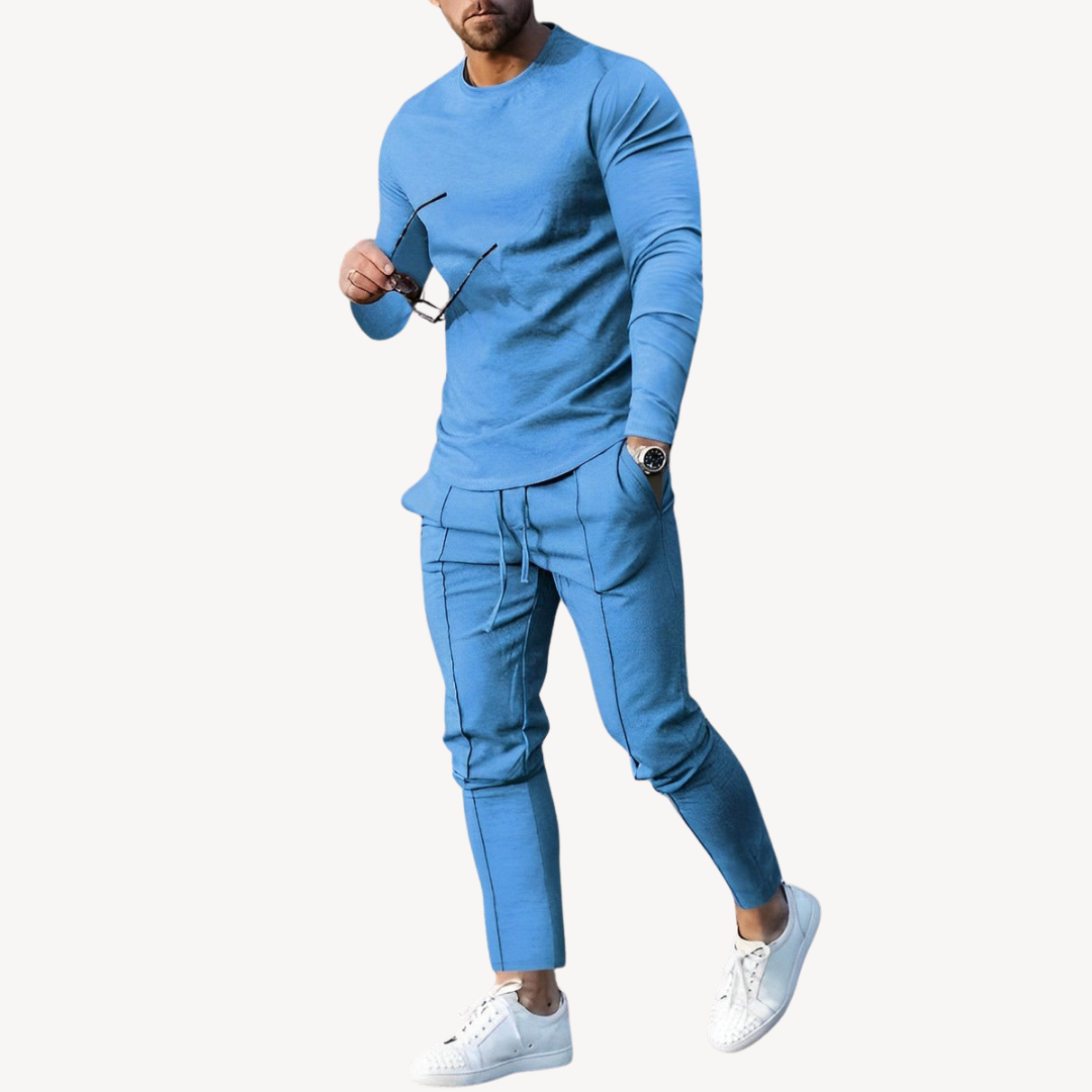 Men’s Casual Long Sleeve Tracksuit | Stylish