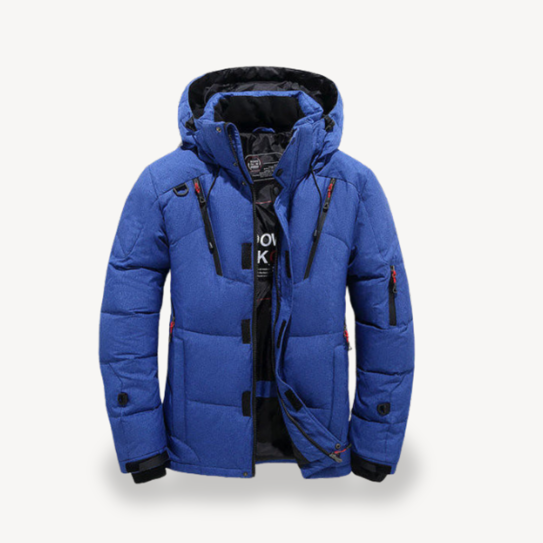 Men’s Stylish Puffer Jacket with Hood | Modern Accent