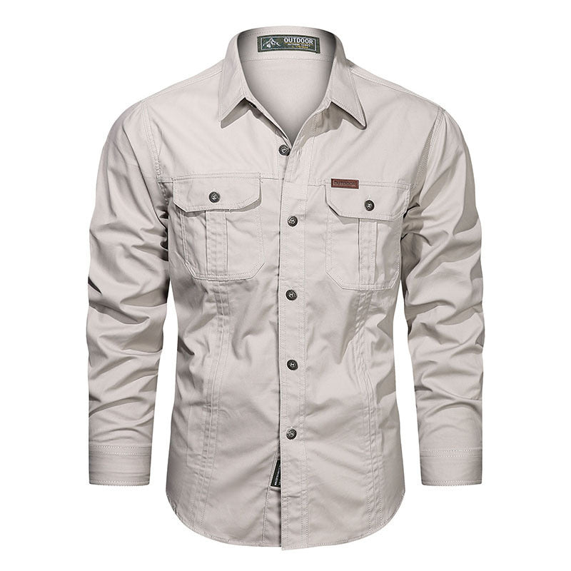 Men's Casual Military Shirt | Versatile