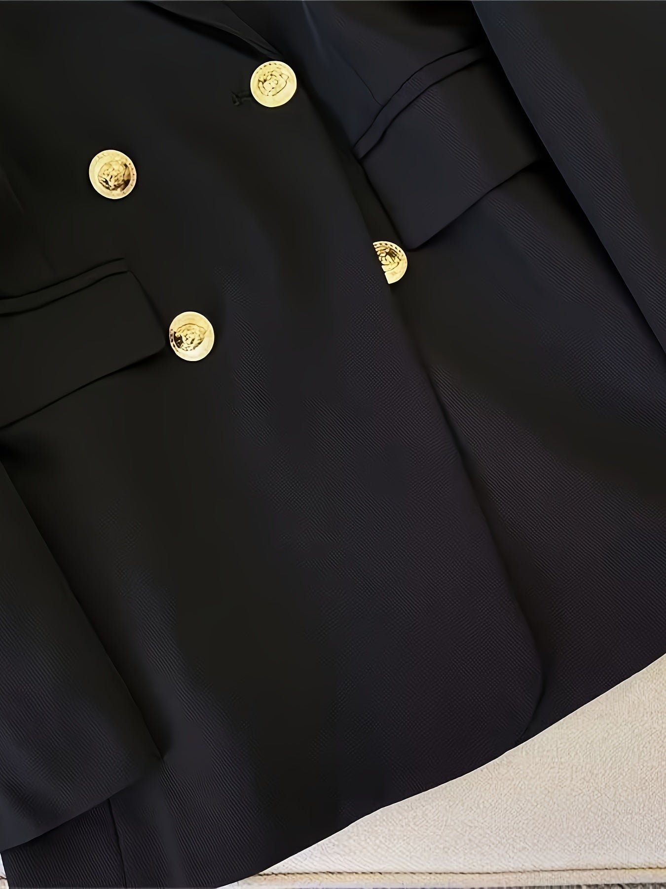 Women’s Tailored Business Blazer | Golden Button Details