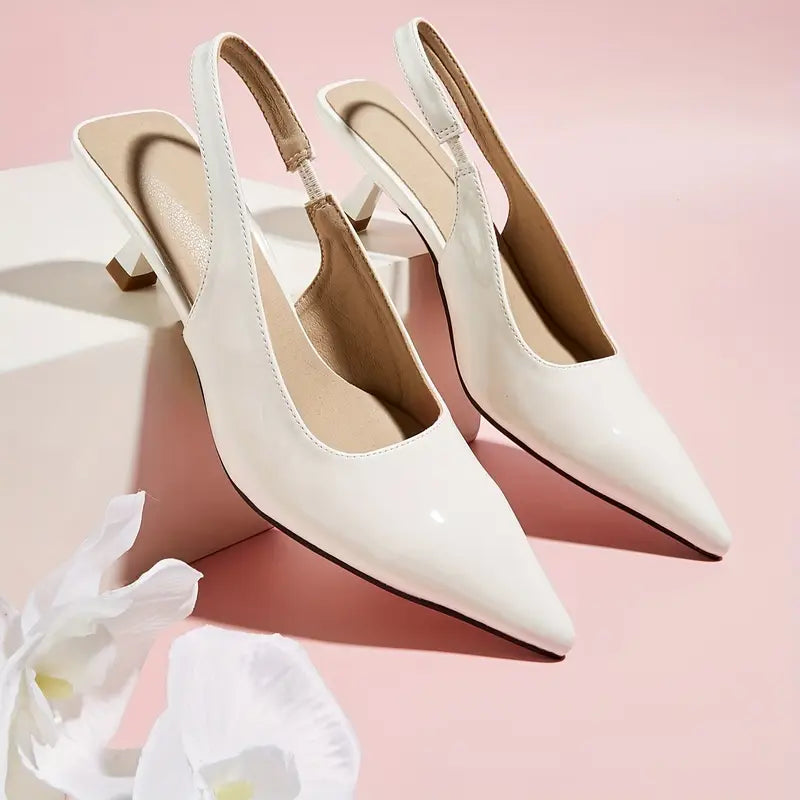 Women’s Pointed-Toe Slingback Sandals | Kitten Heels