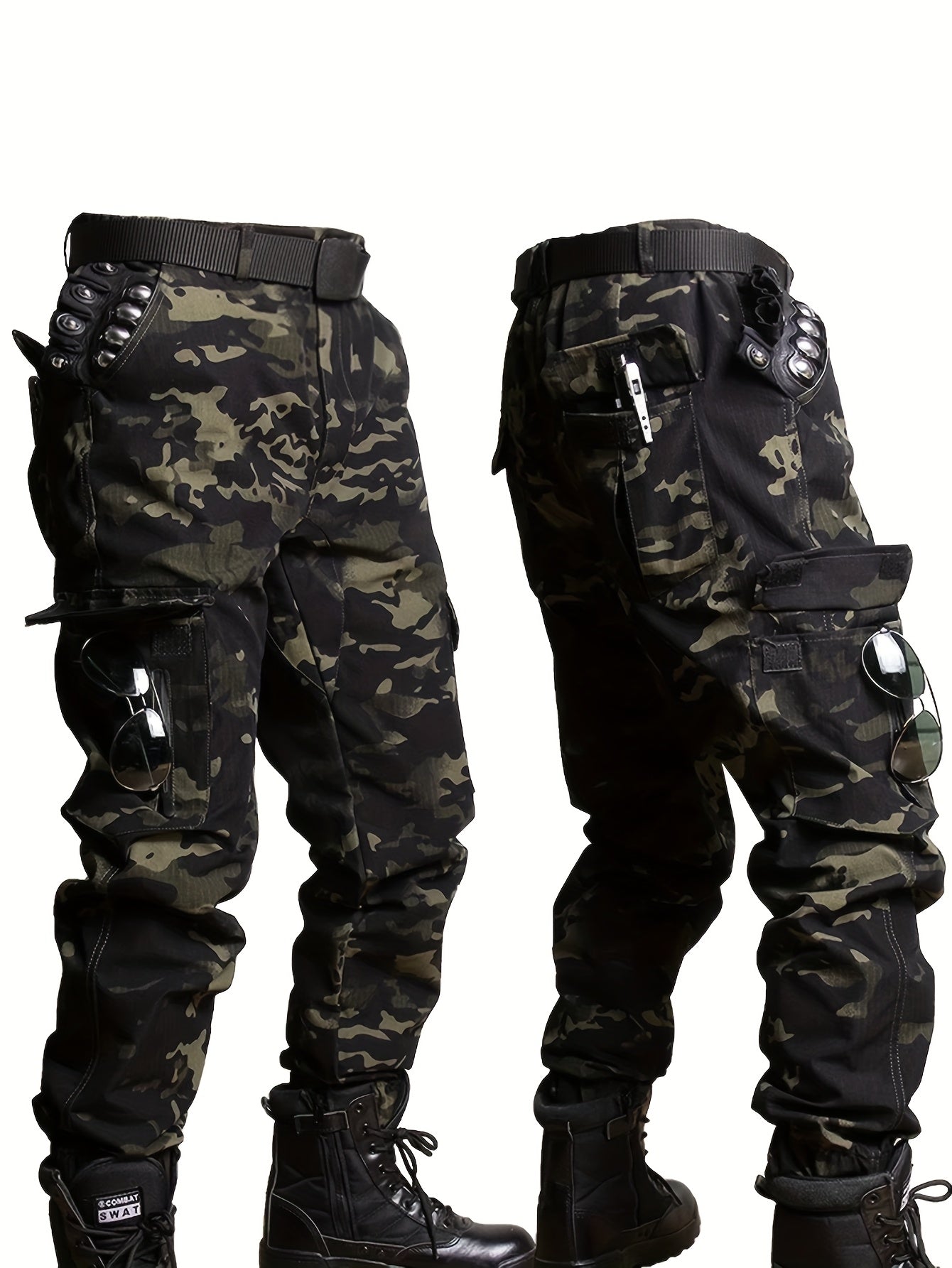Mens Multi-Pocket Camouflage Work Trouser