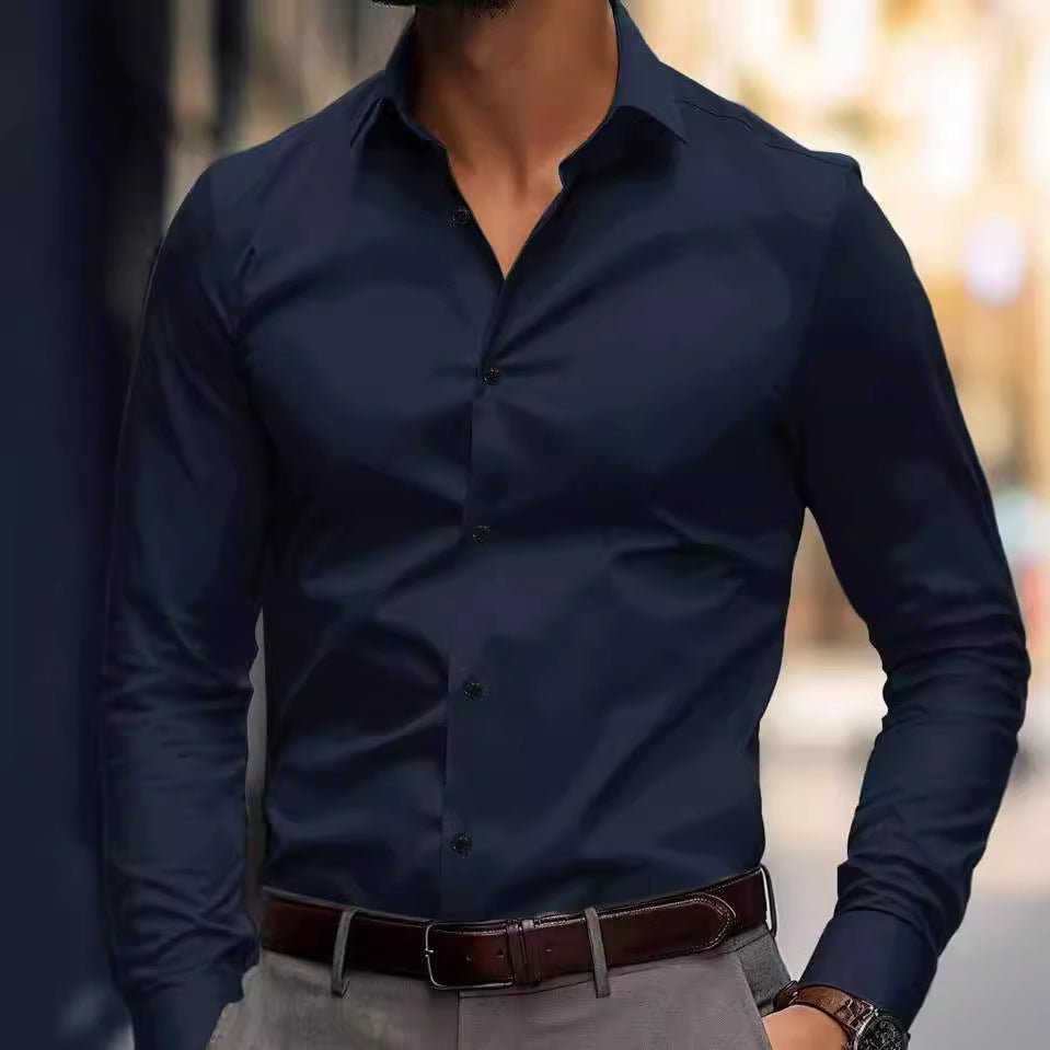 Men’s Formal Office Shirt | Long-Sleeve Style