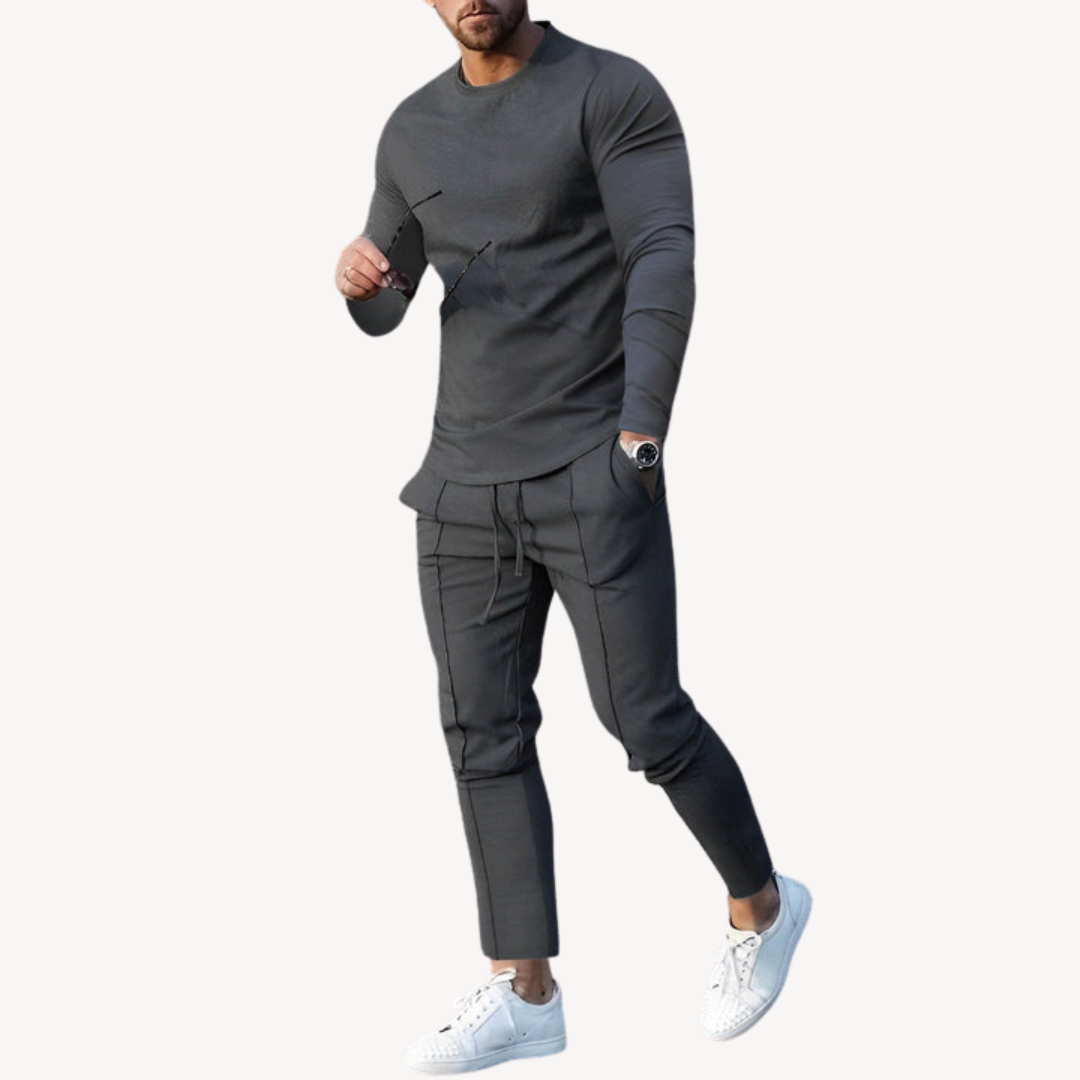 Men’s Casual Long Sleeve Tracksuit | Stylish