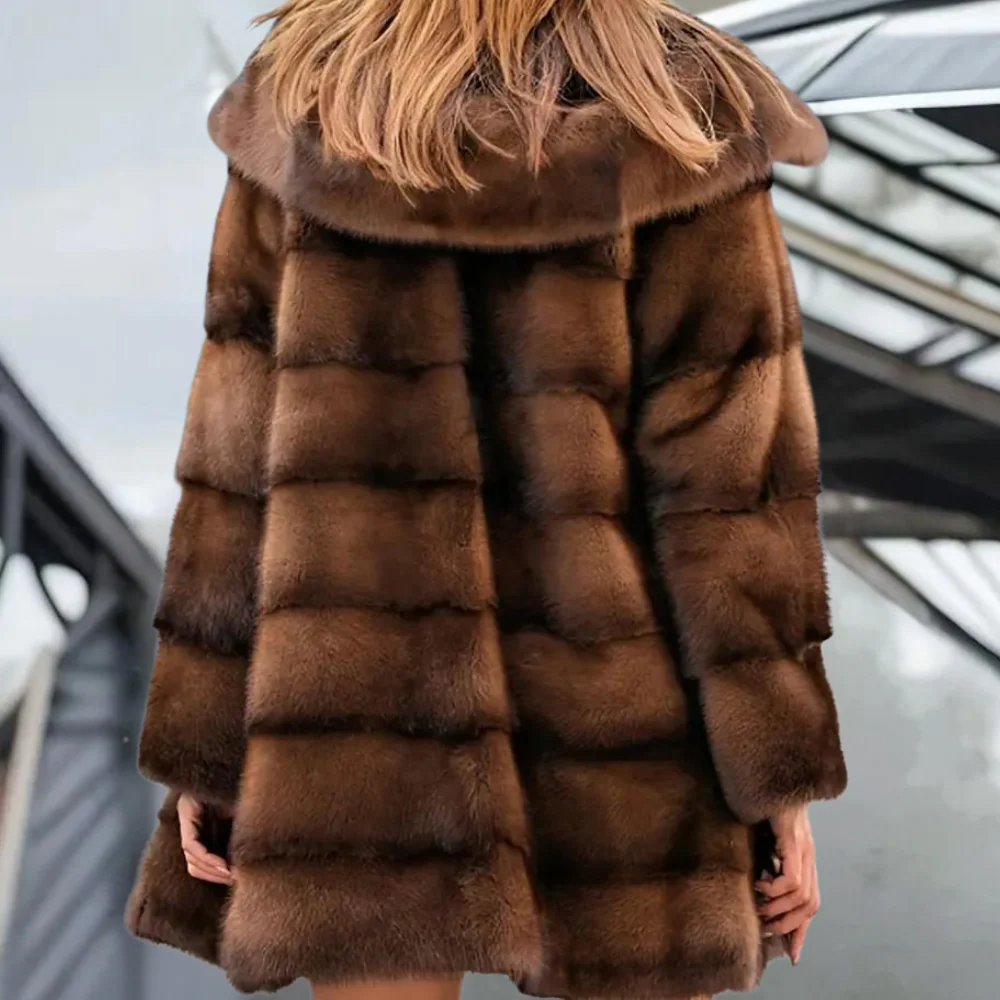 Women’s Relaxed Fit Fur Coat | Mid-Thigh Length