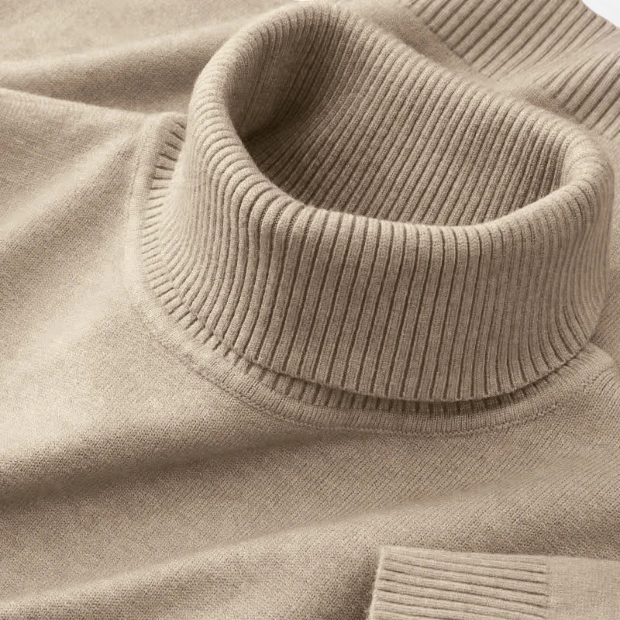Men’s Knitted Turtleneck Pullover | Regular Fit