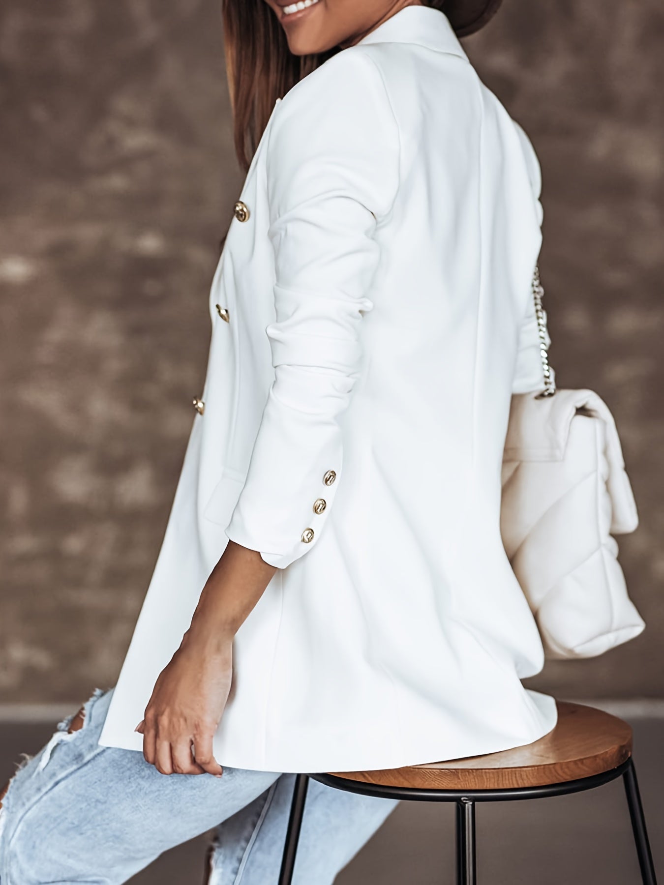 Women’s Structured Blazer | Button Details