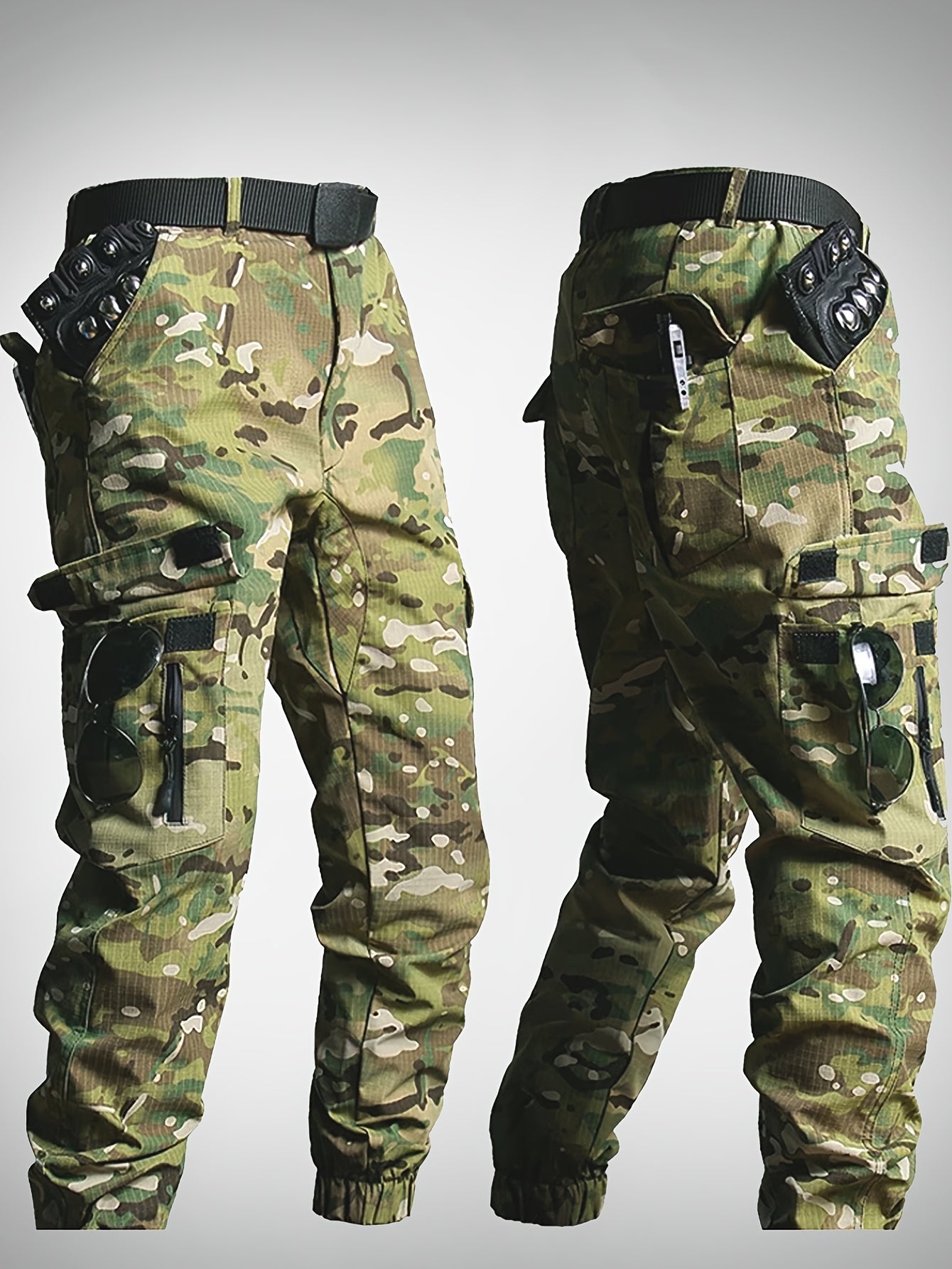 Mens Multi-Pocket Camouflage Work Trouser