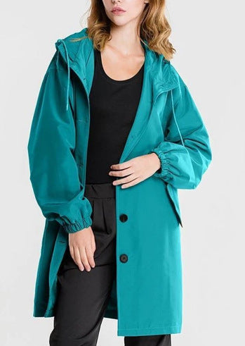 Women’s Oversized Windbreaker Jacket | Hooded & Long-Sleeved