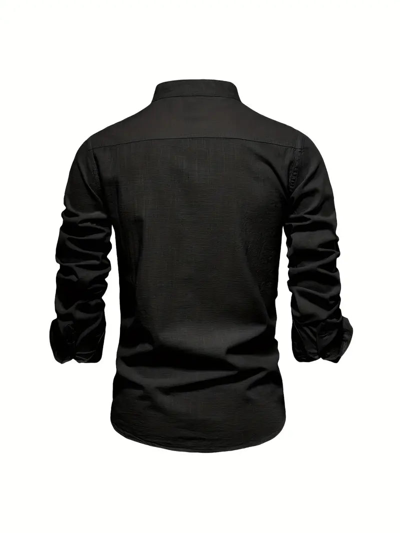 Men’s Buttoned Shirt | Long-Sleeve Design