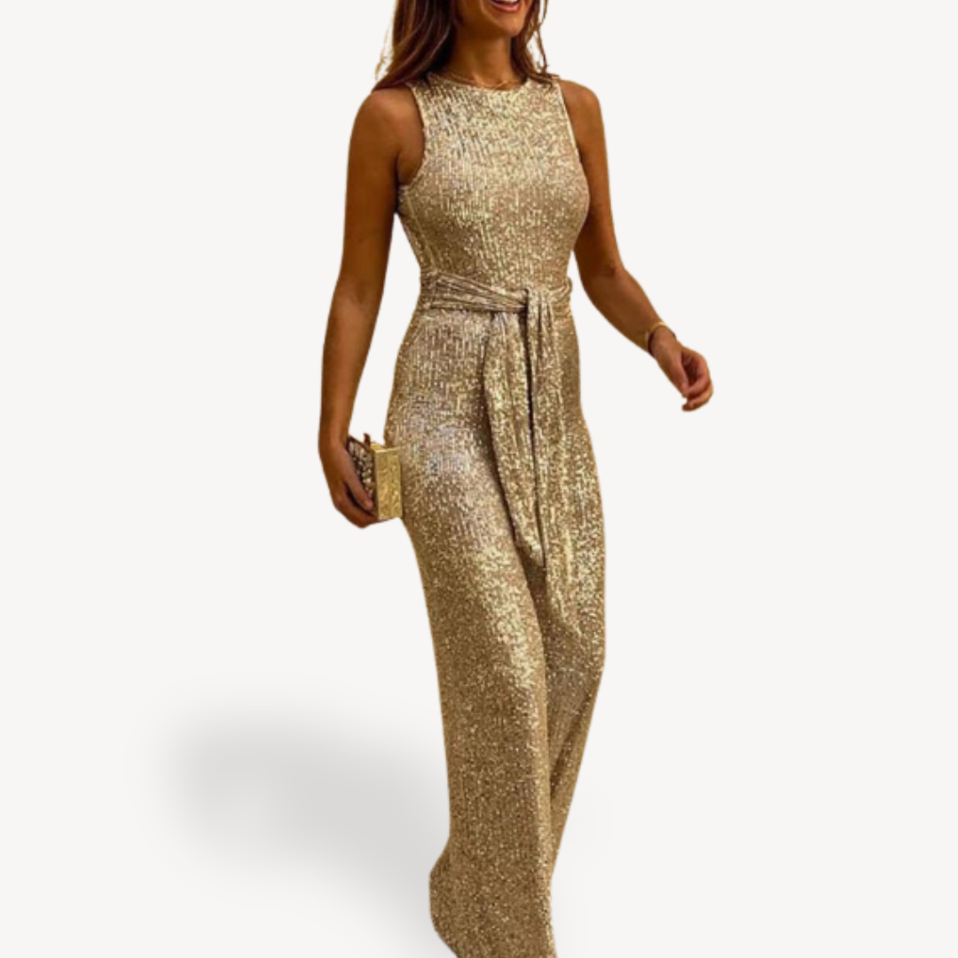 Women’s Party Gown | Sleeveless Sequin Style