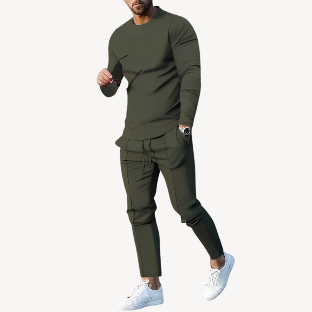 Men’s Casual Long Sleeve Tracksuit | Stylish