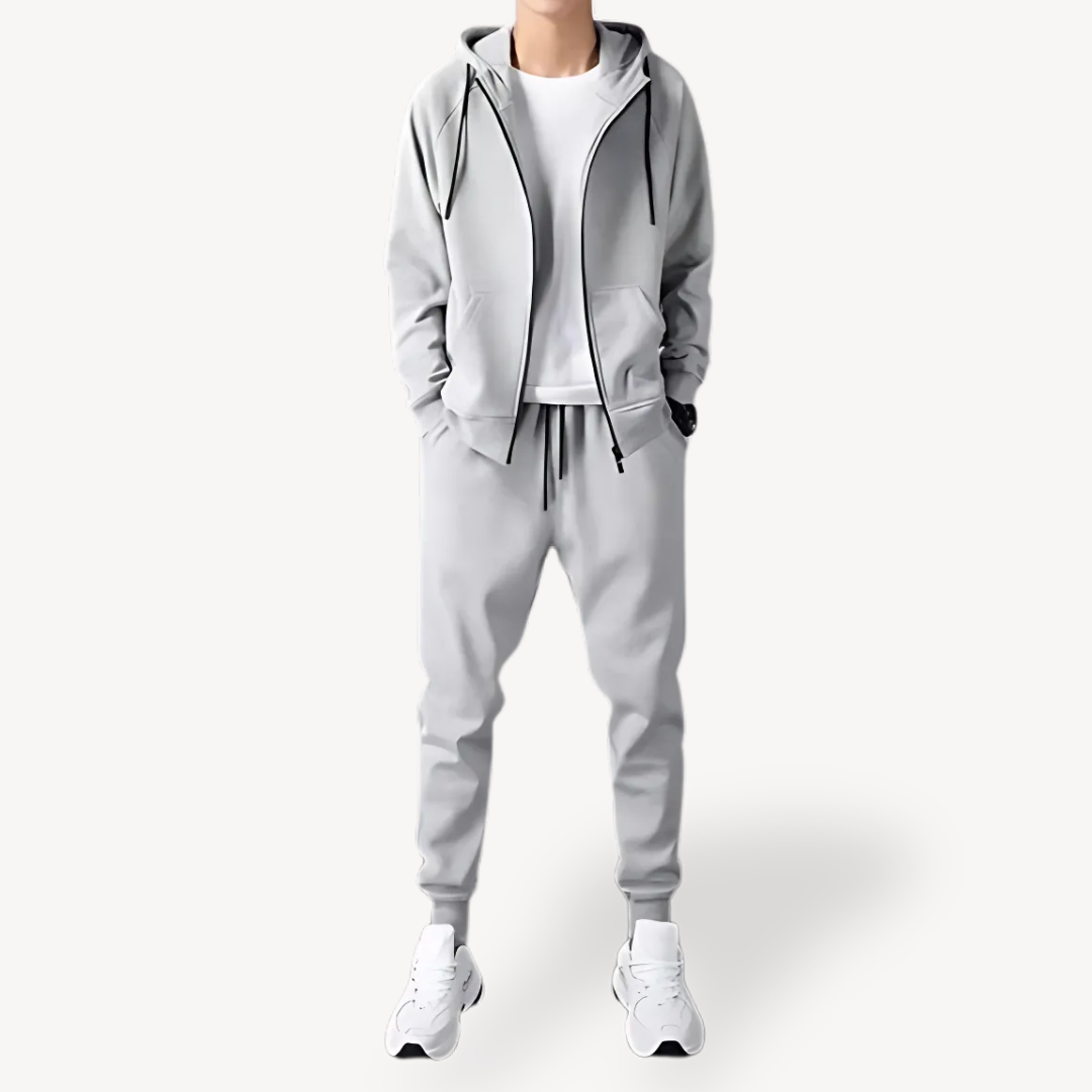 Men’s Stylish Casual Tracksuit | Zip Hoodie & Joggers