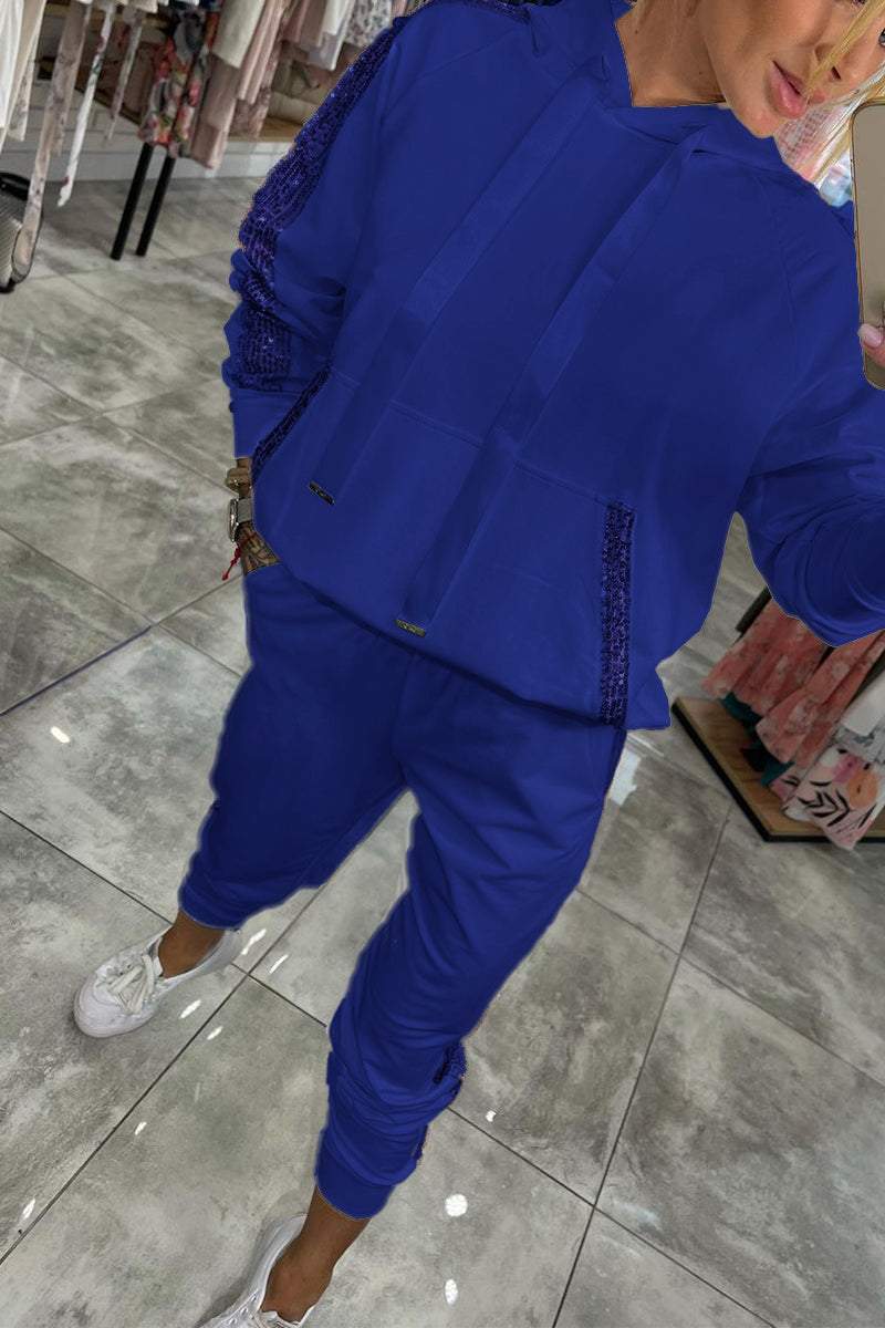 Women’s Casual Two-Piece Set | Sparkle Details