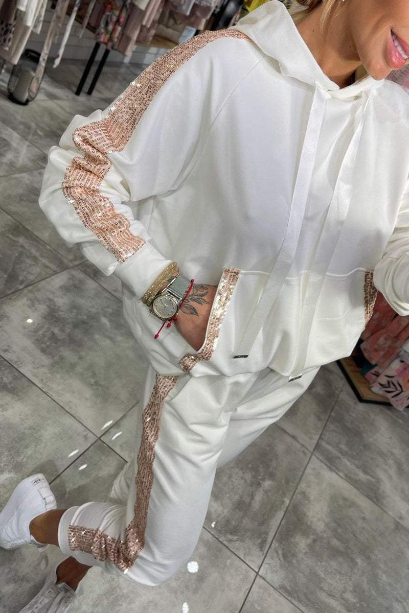 Women’s Casual Two-Piece Set | Sparkle Details