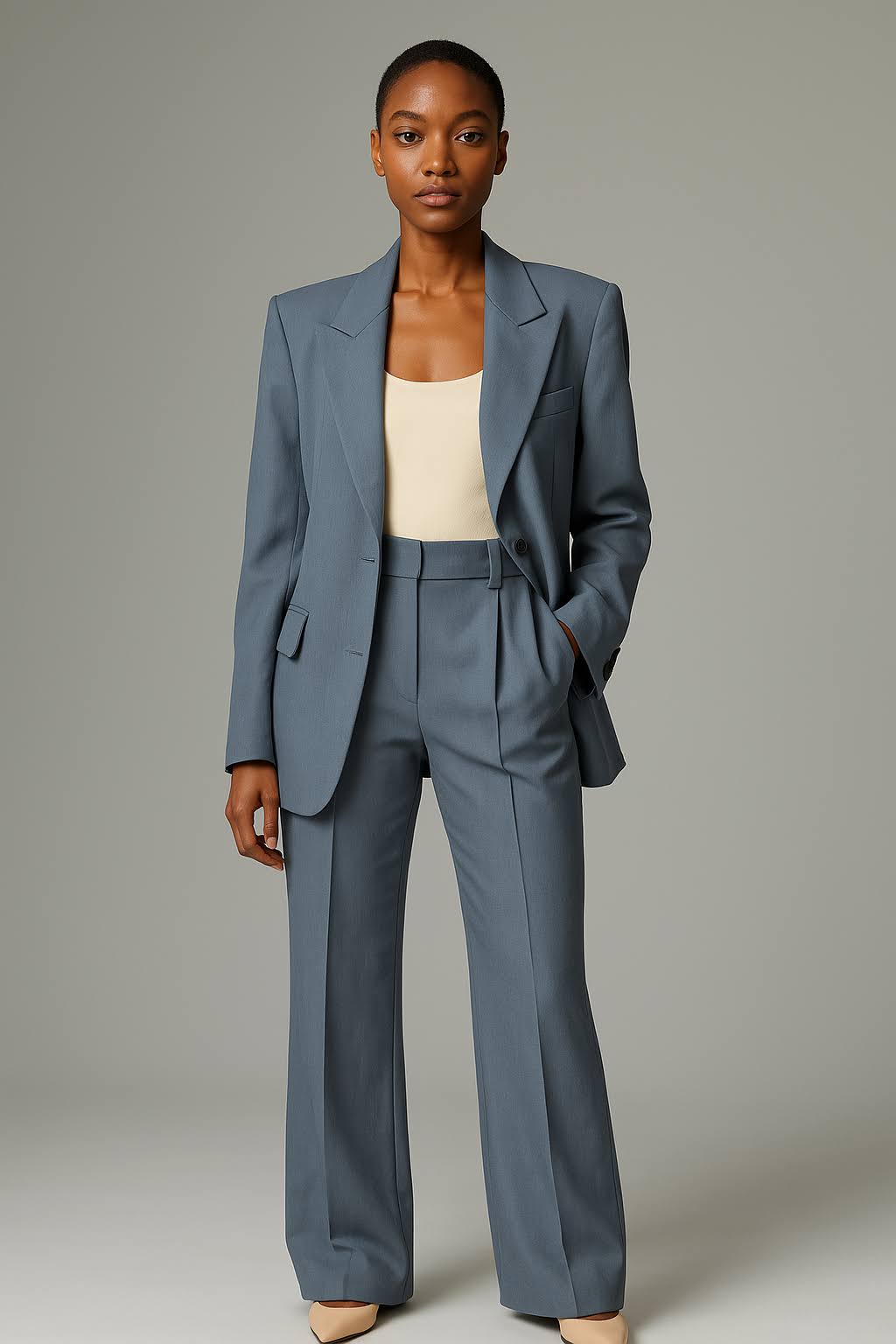 Women’s Stylish Winter Blazer and Pants Set | Chic