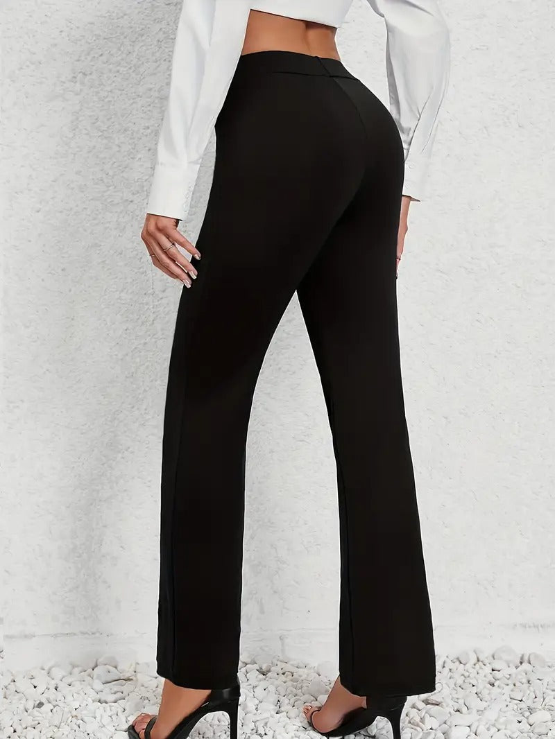 Ladies Black Trousers | Straight Leg Winter