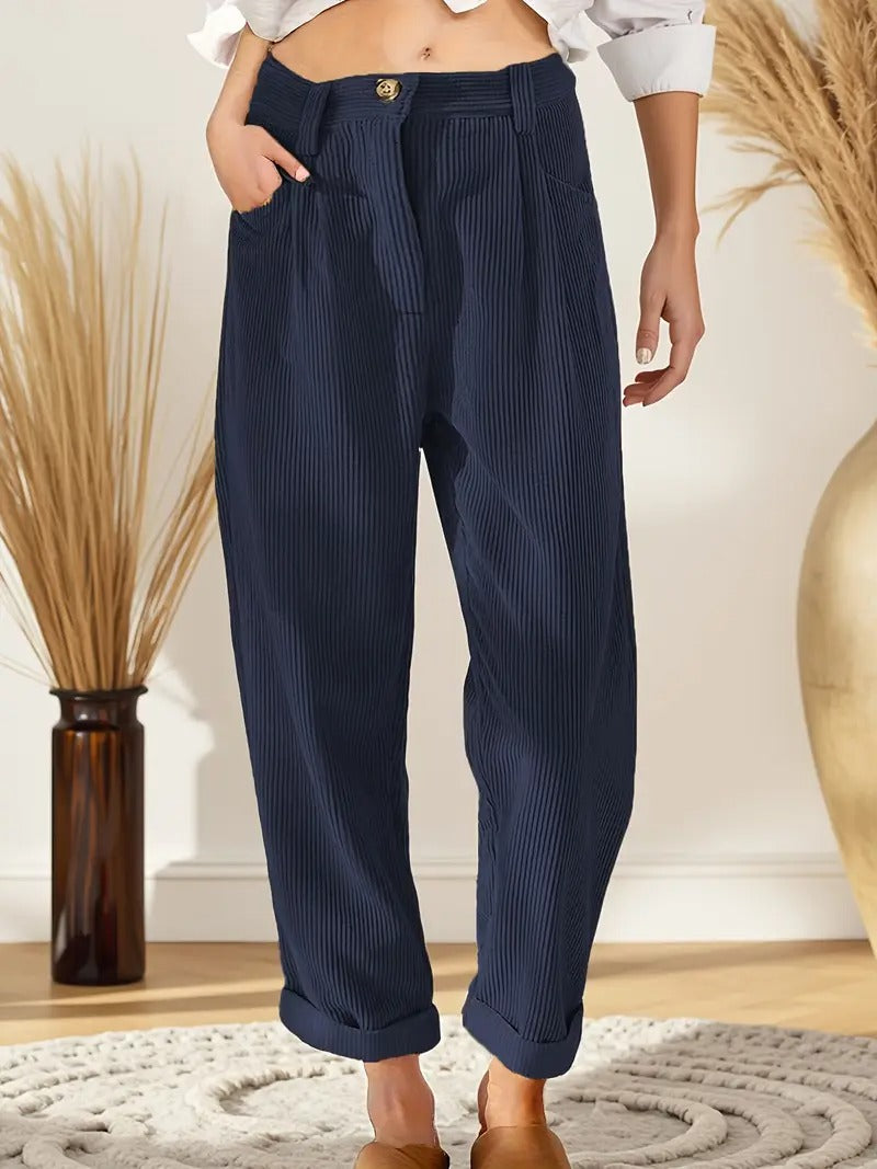 Women’s Corduroy Trousers | Chic Winter Straight-Leg