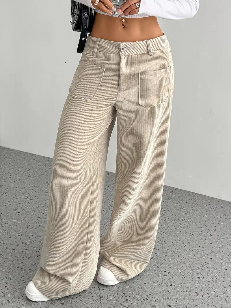 Women’s Corduroy Trousers | Wide Leg Winter