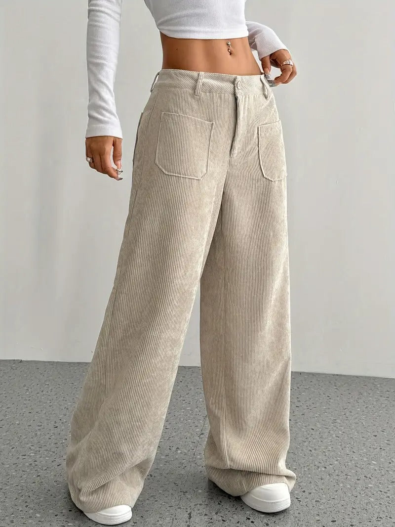 Women’s Corduroy Trousers | Wide Leg Winter