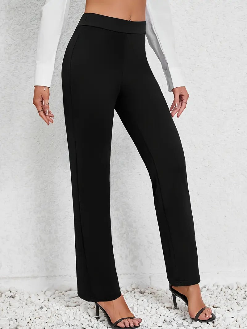Ladies Black Trousers | Straight Leg Winter