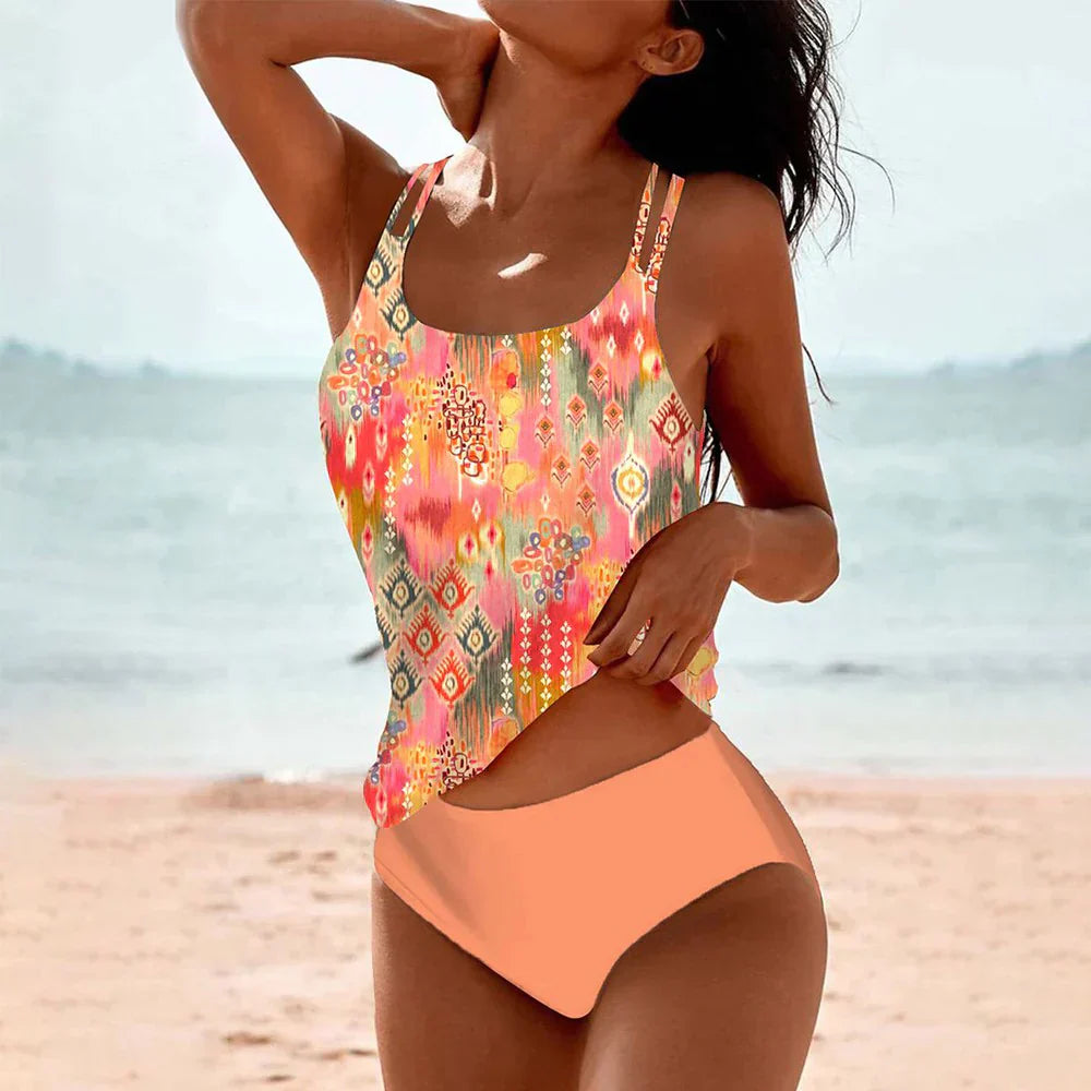Women’s Boho Print Tankini | Two-Piece