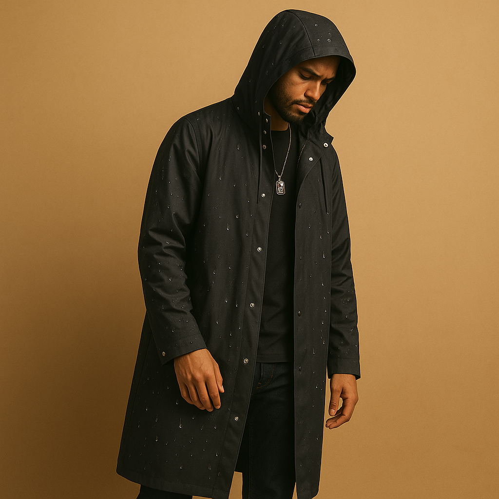 Men’s Stylish Long Raincoat | Winter