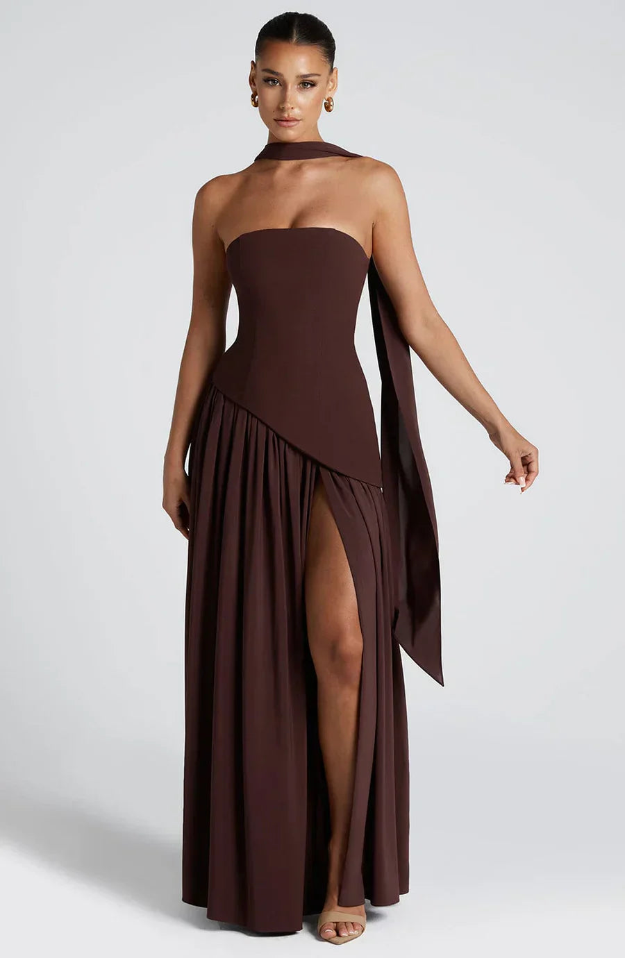 Women’s Wedding Guest Dress | Strapless Maxi