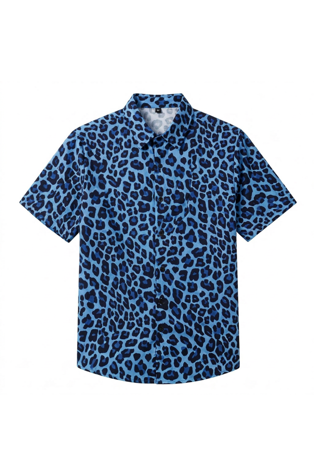 Chemise D'été Pour Hommes A Imprimé Léopard | Manches Courtes