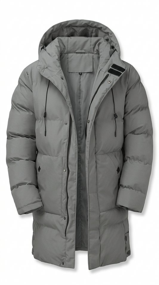 Men’s Long Winter Coat | Classic Design