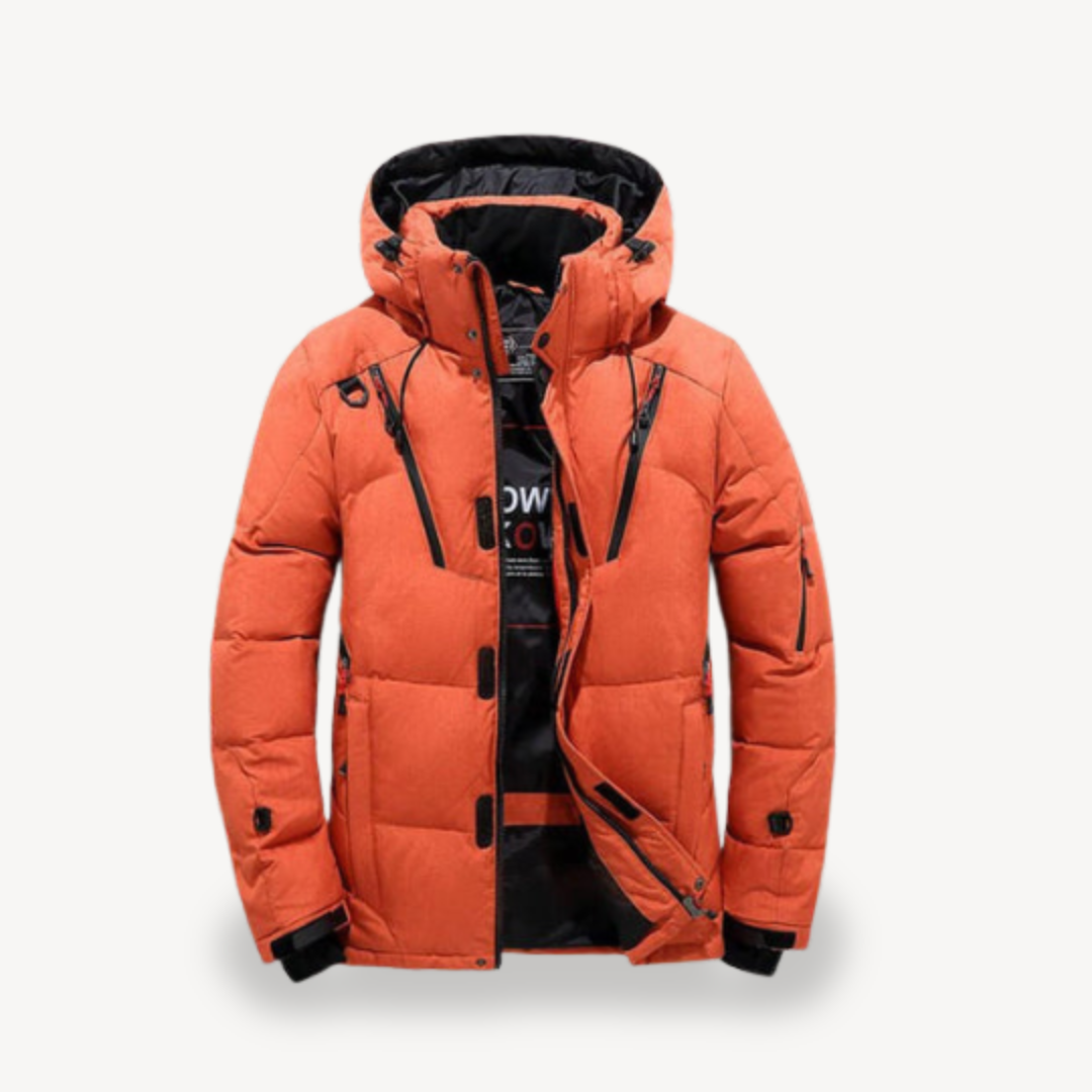 Men’s Stylish Puffer Jacket with Hood | Modern Accent