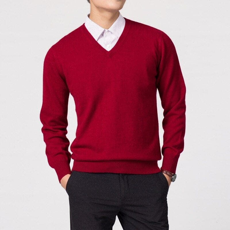 Men’s V-Neck Sweater | Classic Style & Versatile Look