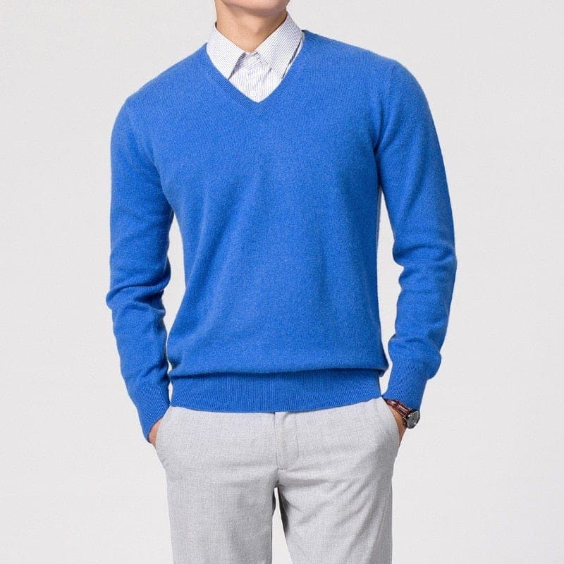 Men’s V-Neck Sweater | Classic Style & Versatile Look