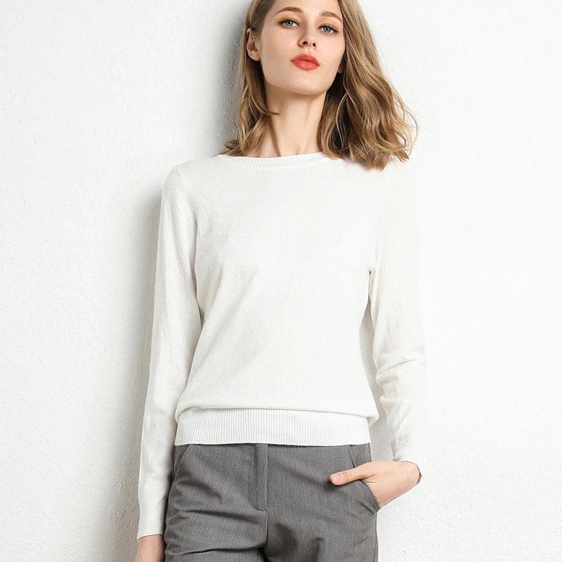 Women’s Classic Round-Neck Jumper | Long-Sleeve