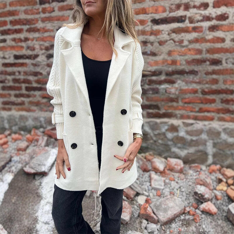 Women’s Double-Breasted Coat | Mid Length