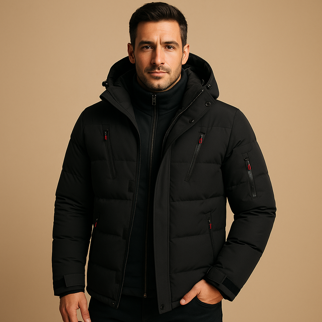 Men’s Winter Jacket | Hooded Outdoor Style
