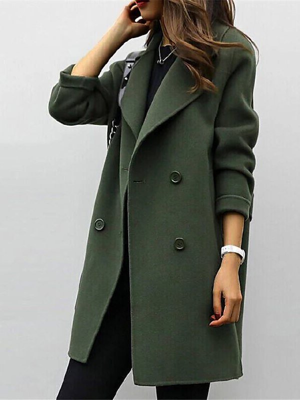 Women’s Classic Double-Breasted Coat | Defined Silhouette