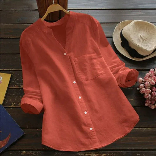Women’s Casual Button-Up Shirt | Long Sleeve