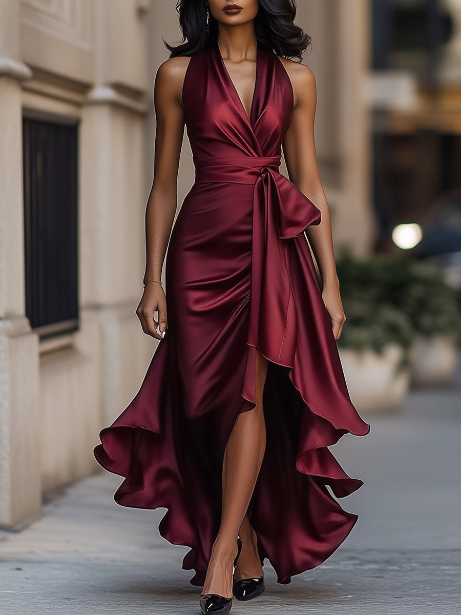 Women’s Wrap Evening Dress | Maxi
