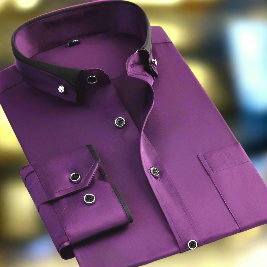 Men’s Long-Sleeve Collared Shirt