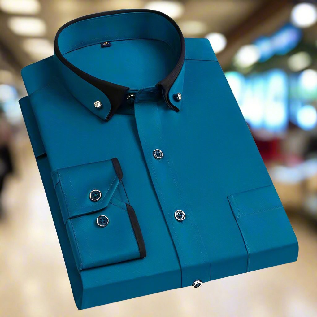Men’s Long-Sleeve Collared Shirt