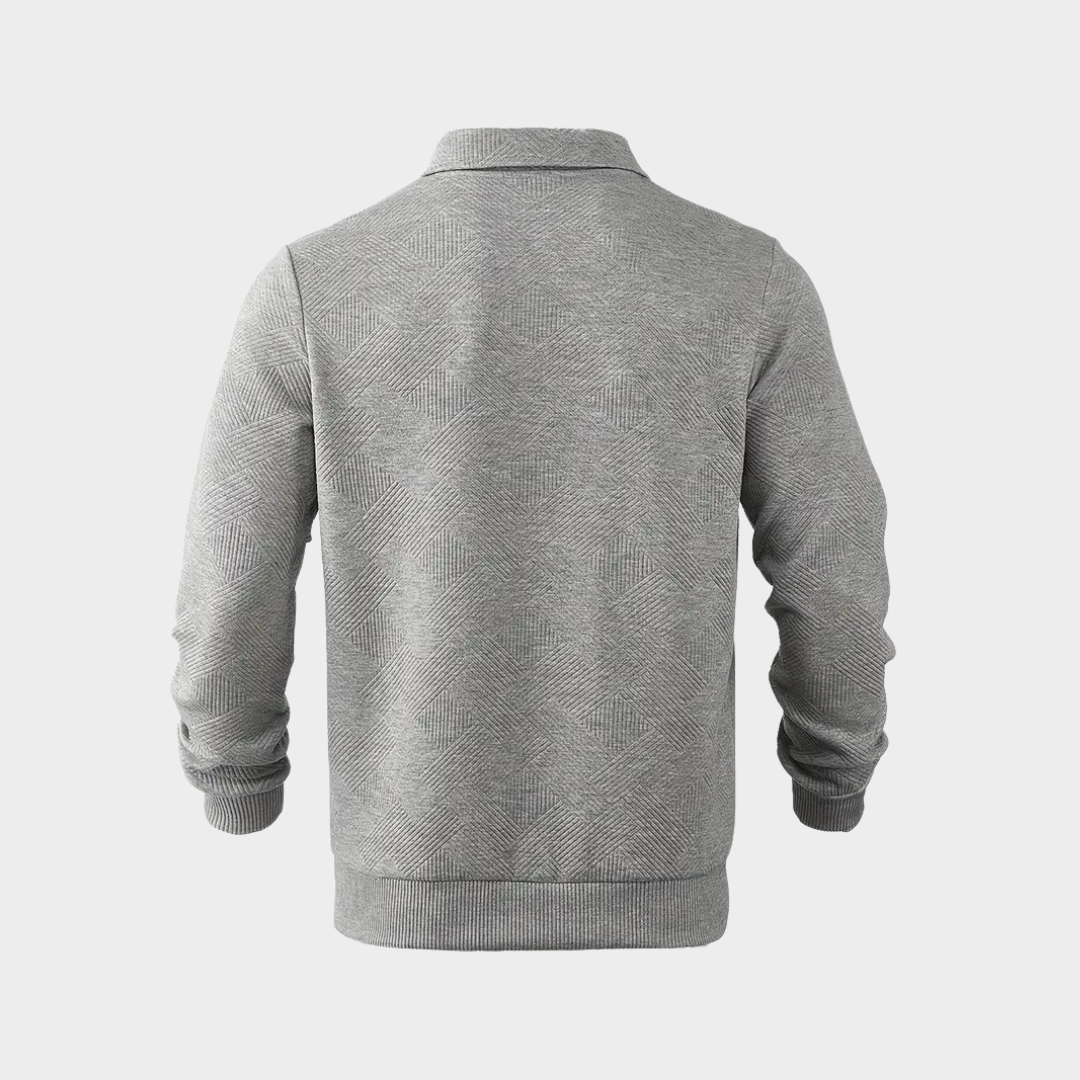 Men’s Vintage Style Sweater | Quarter Zip Design