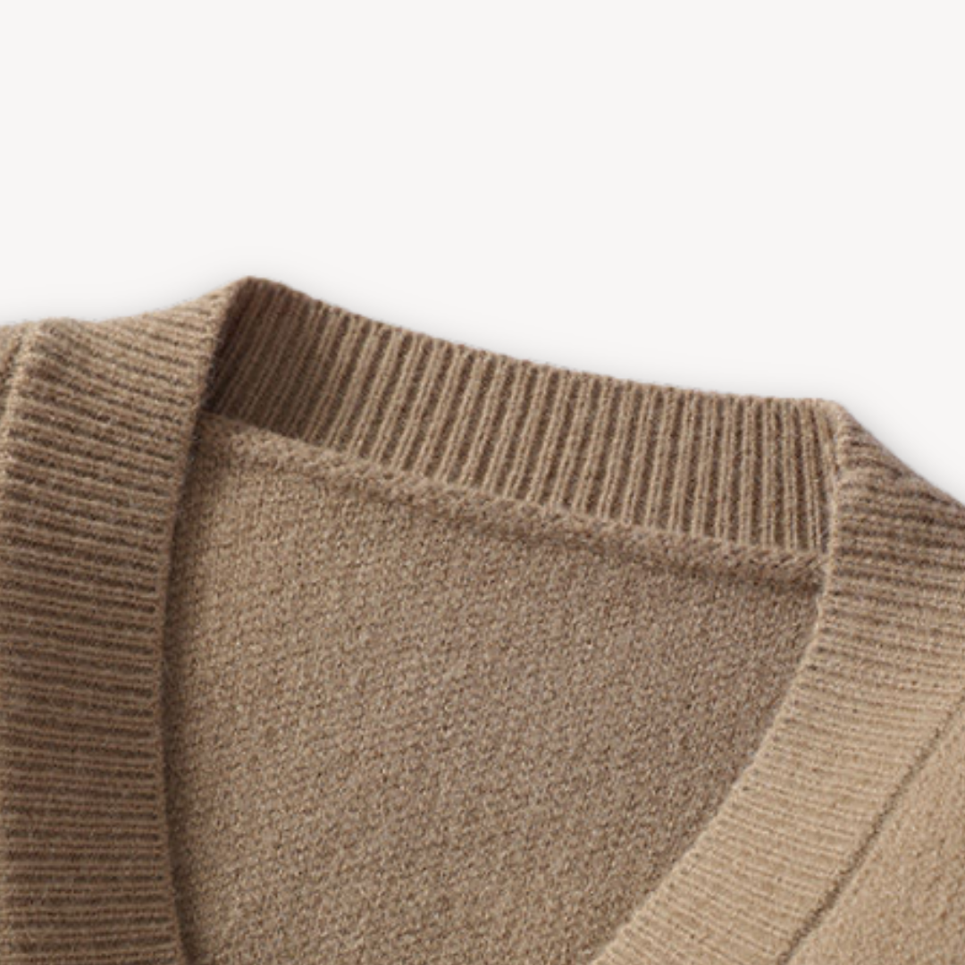 Men’s Stylish Casual Sweater | Button-Up Design