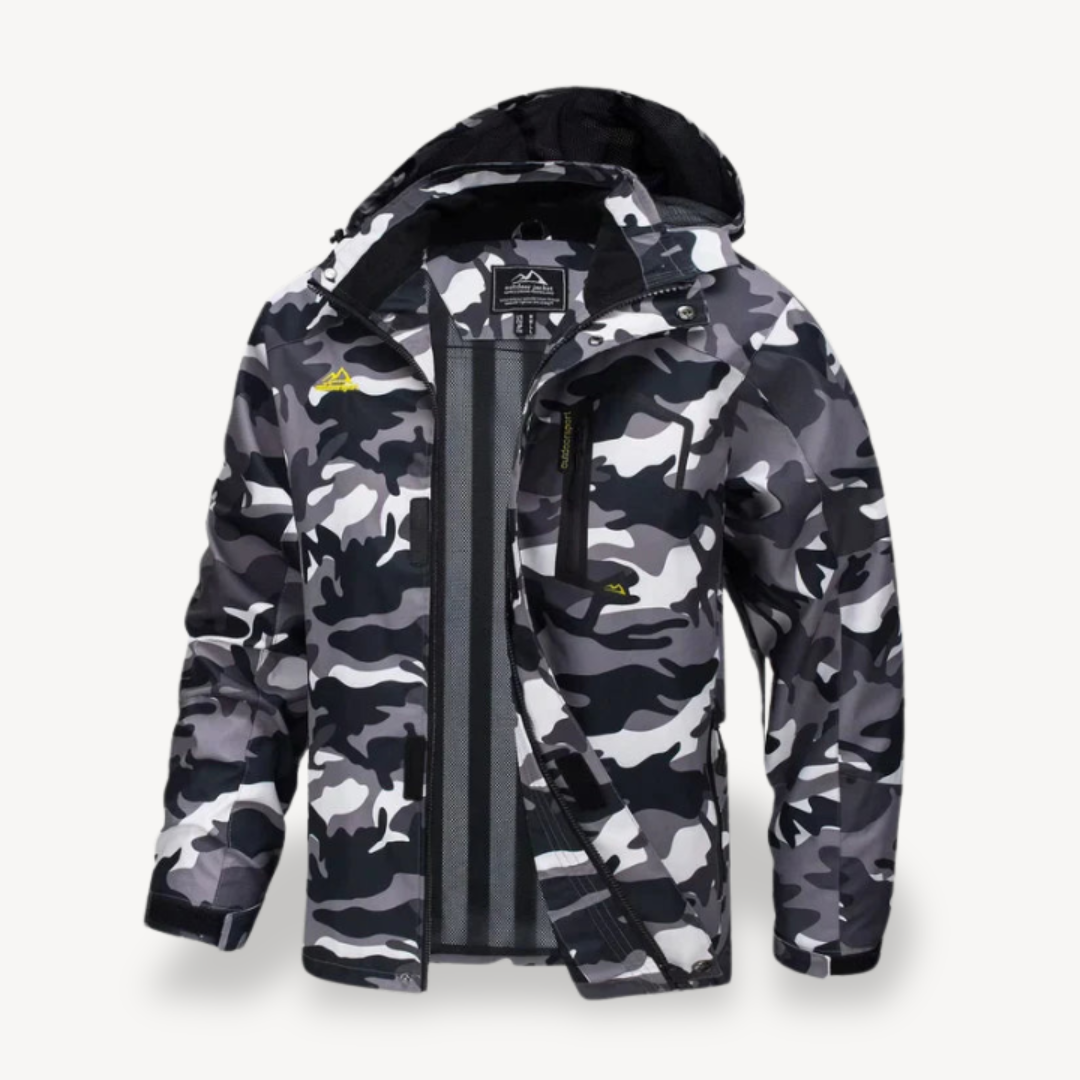 Men’s Camo Winter Jacket | Hooded Design