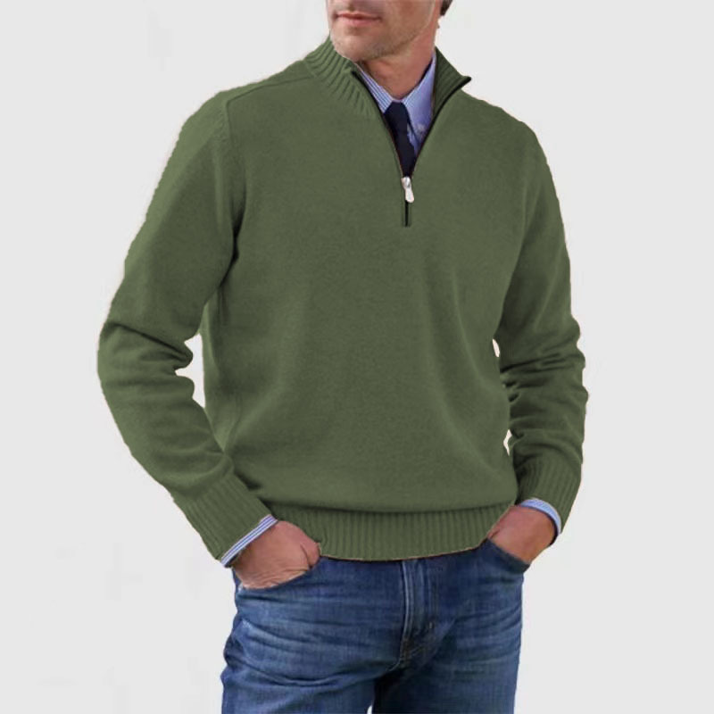 Men’s Casual Half-Zip Sweater| Stylish